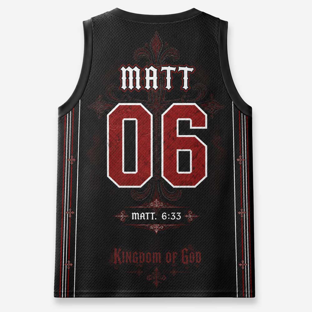 Kingdom Emblem Graphic Mesh Jersey Tank Top