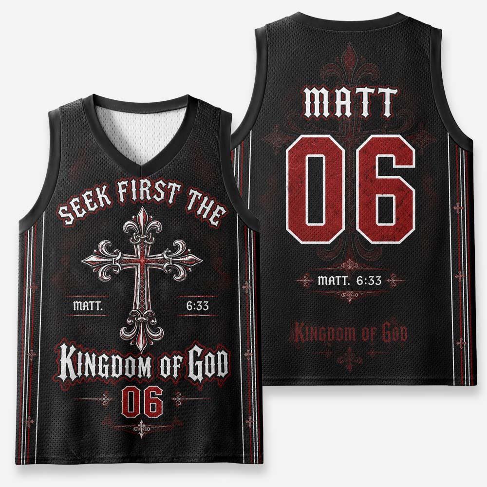 Kingdom Emblem Graphic Mesh Jersey Tank Top