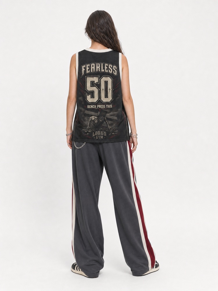 Bench Press Graphic Mesh Jersey Tank Top