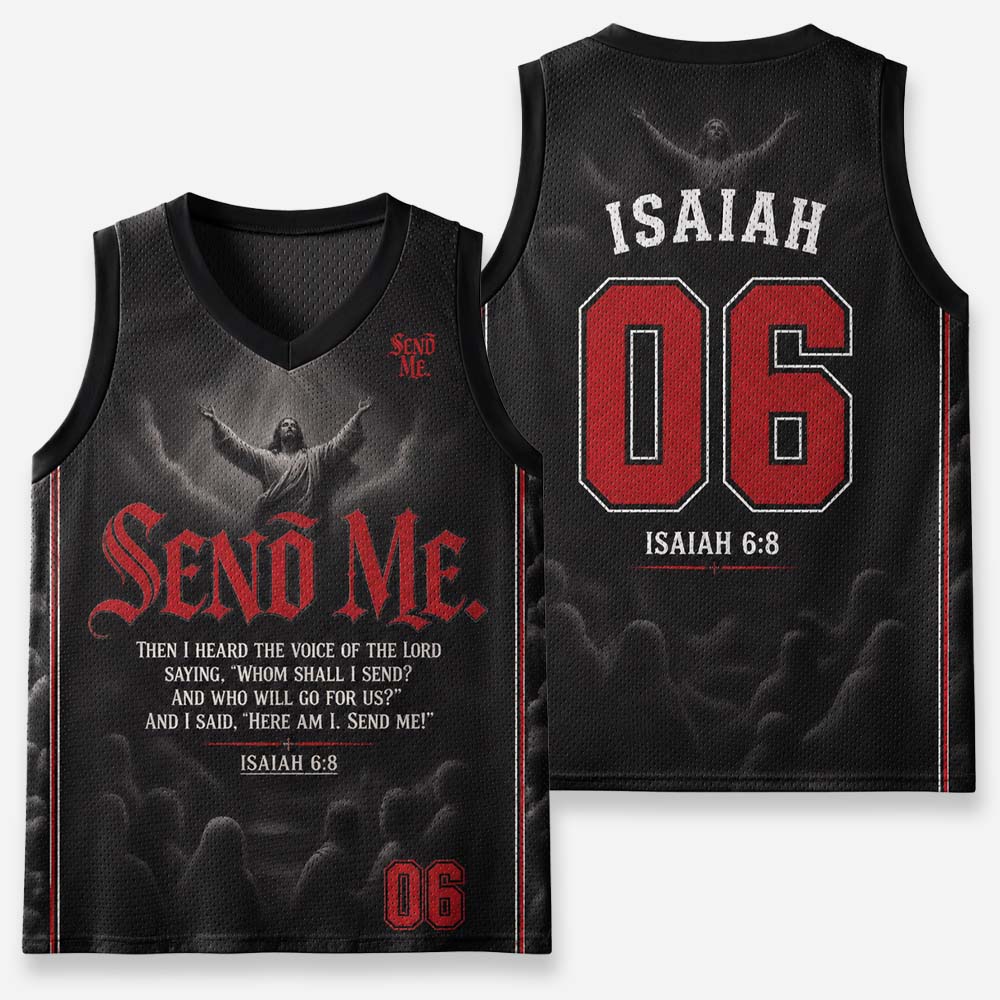 Send Me Graphic Mesh Jersey Tank Top