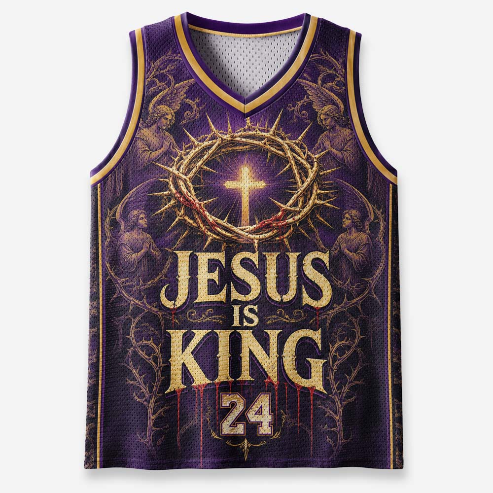Thorn Crown Graphic Mesh Jersey Tank Top