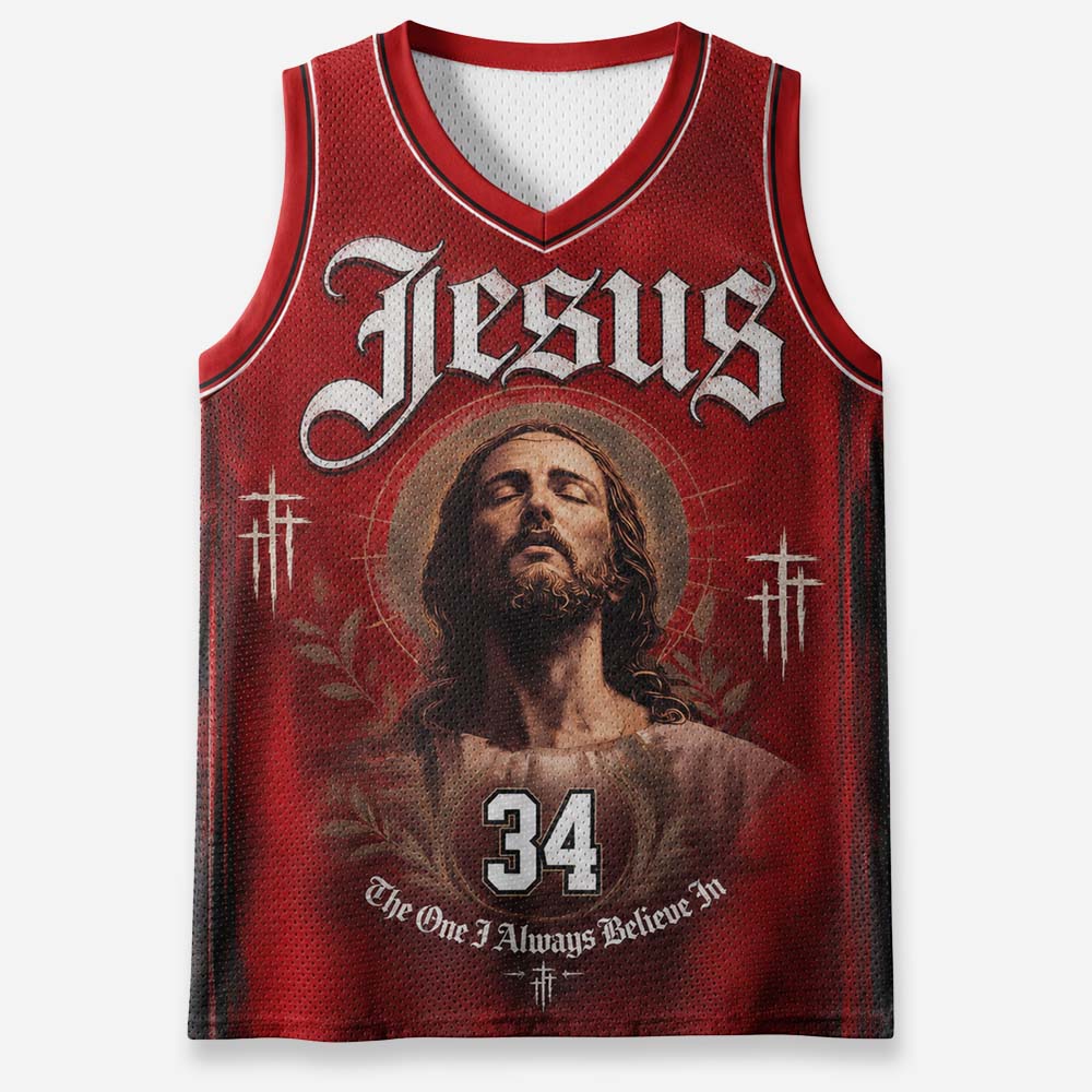 Always Believe Graphic Mesh Jersey Tank Top