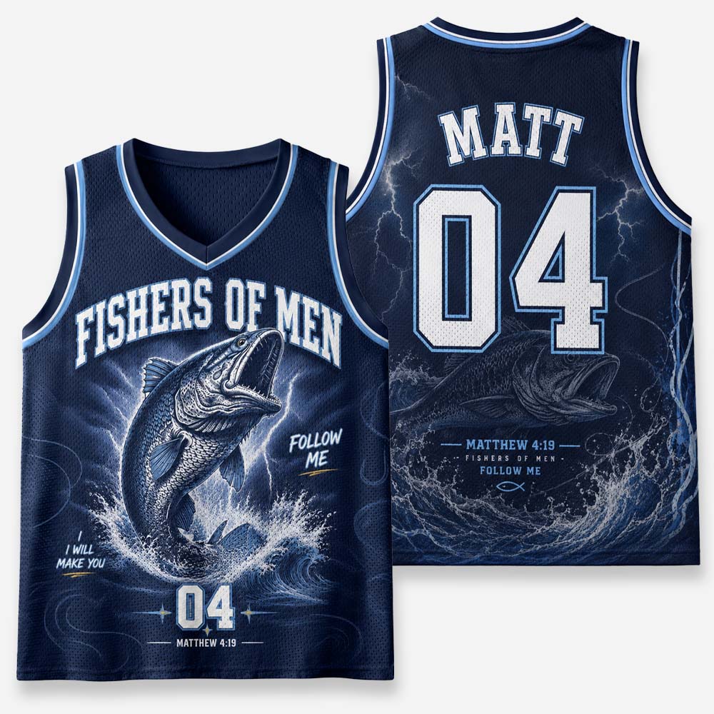 Storm Fish Graphic Mesh Jersey Tank Top