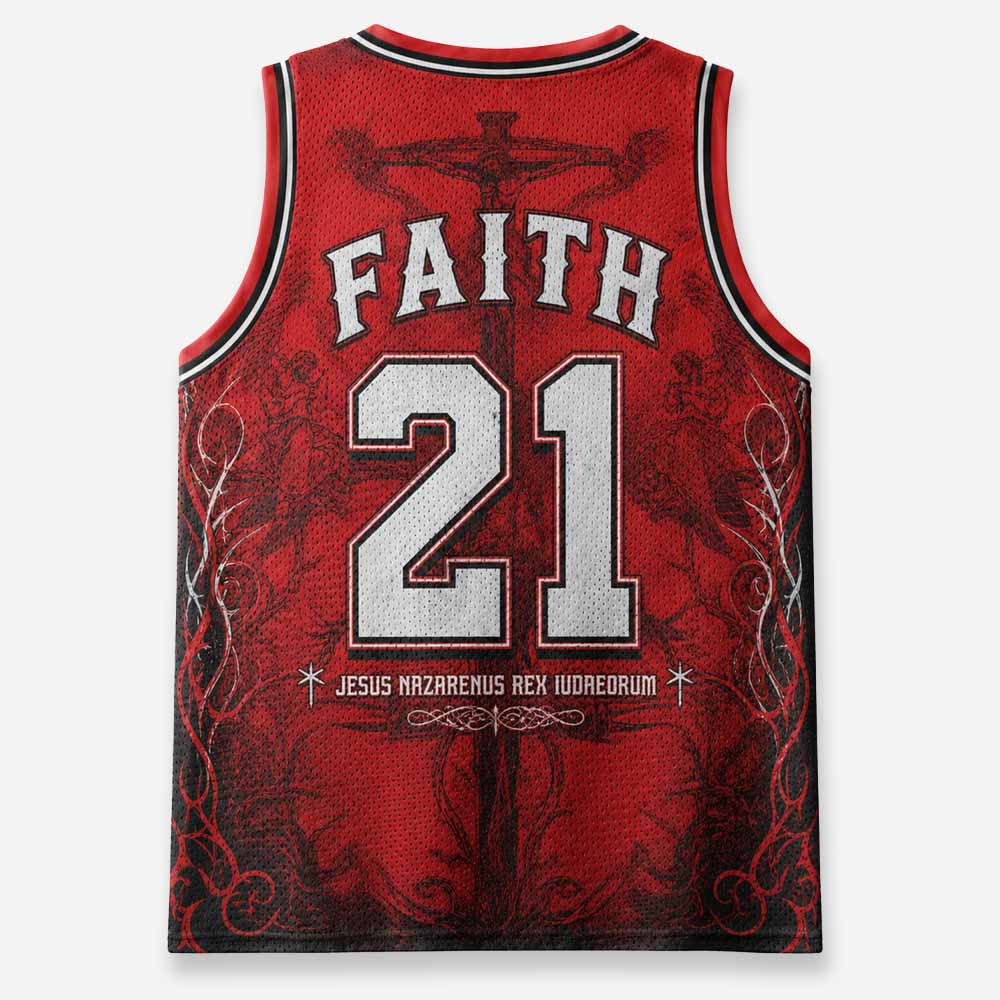 Forgiven Graphic Mesh Jersey Tank Top