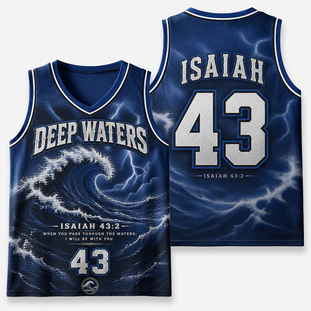 Deep Waters Graphic Mesh Jersey Tank Top