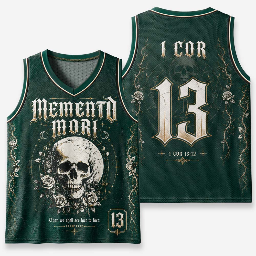 Memento Mori Graphic Mesh Jersey Tank Top
