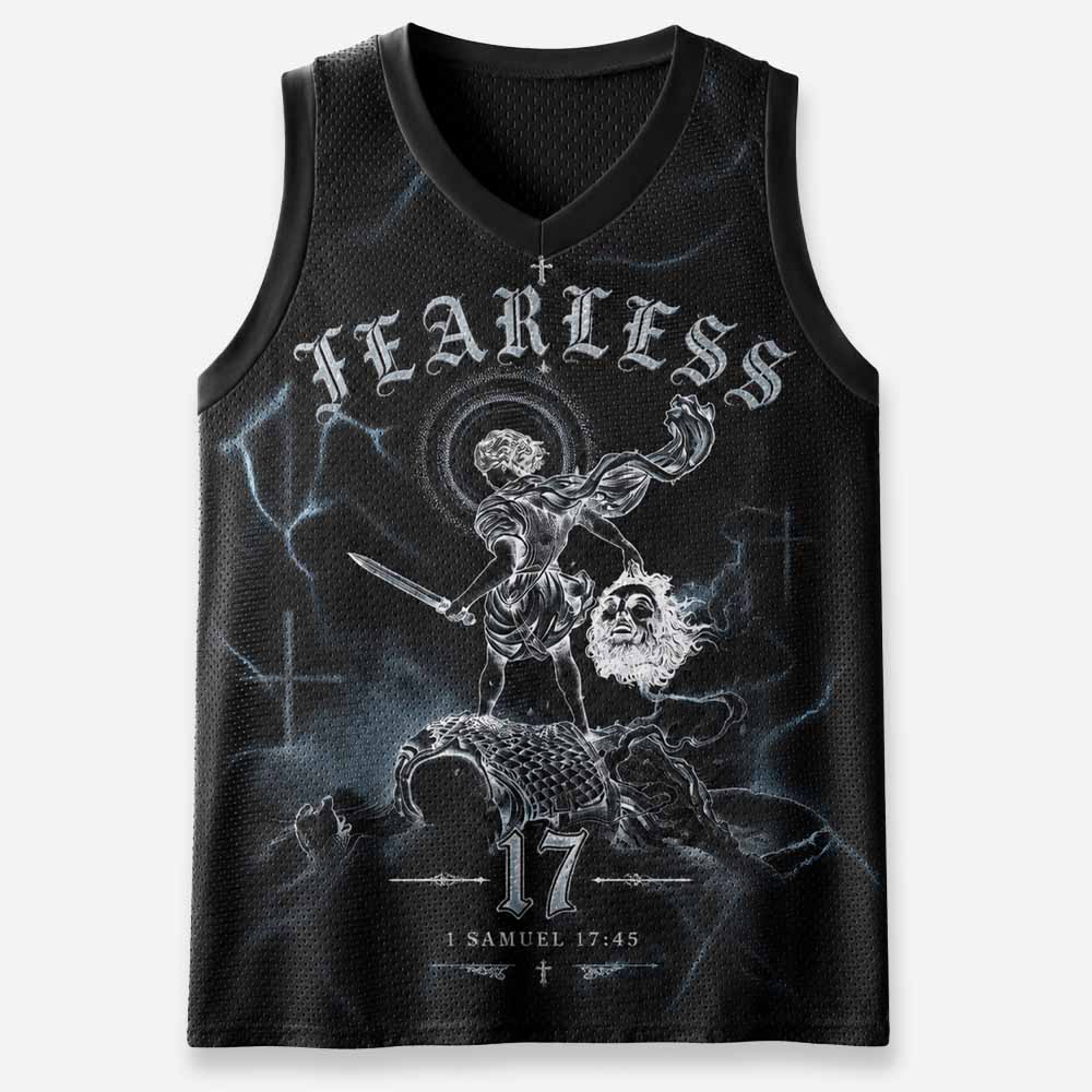 Fearless Graphic Mesh Jersey Tank Top