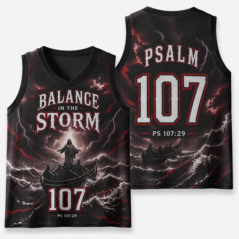 Balance in The Storm Graphic Mesh Jersey Tank Top
