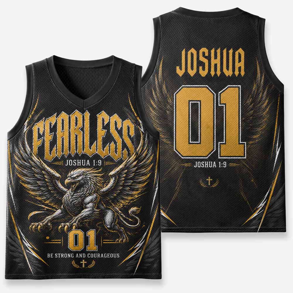 Fearless Graphic Mesh Jersey Tank Top