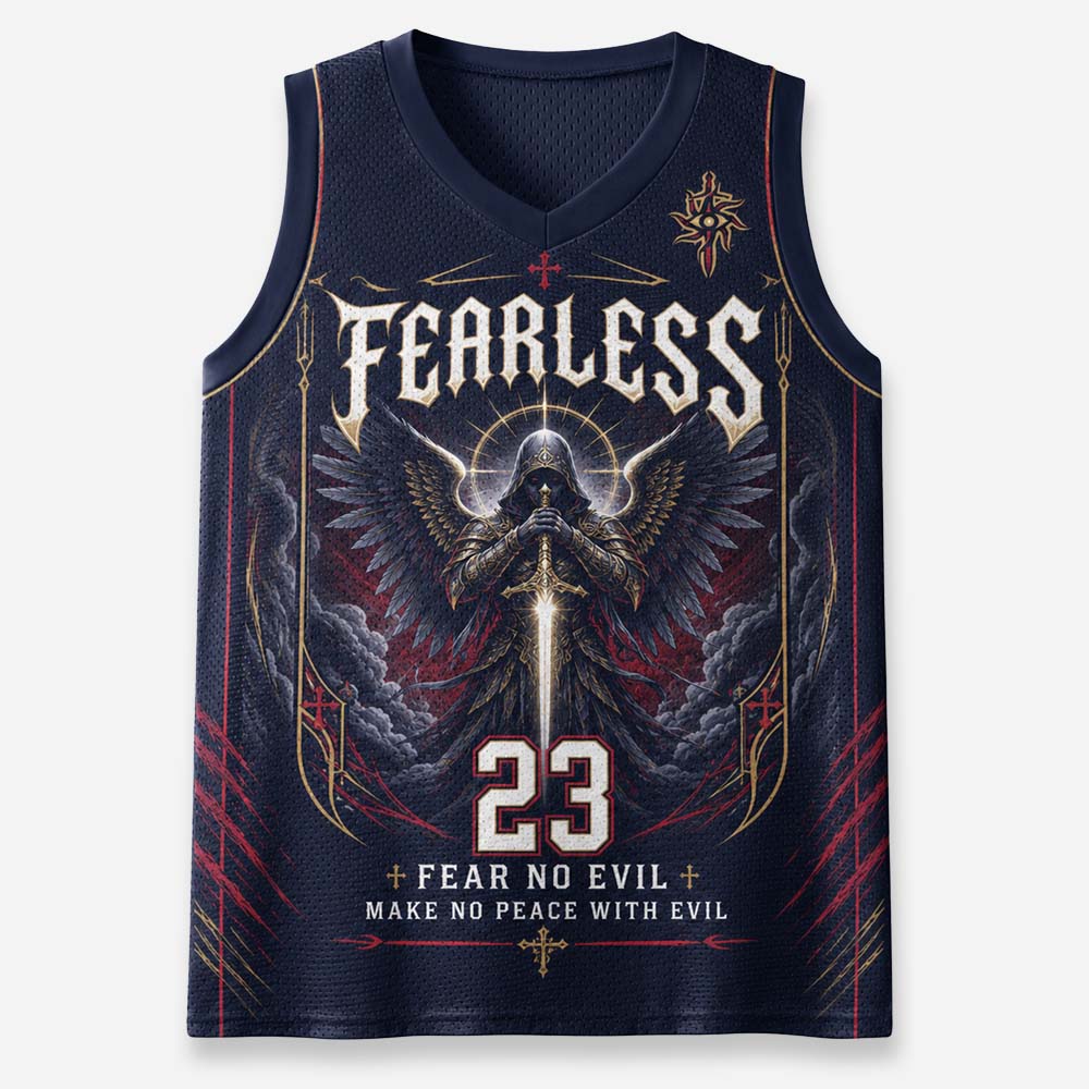 Fearless Graphic Mesh Jersey Tank Top