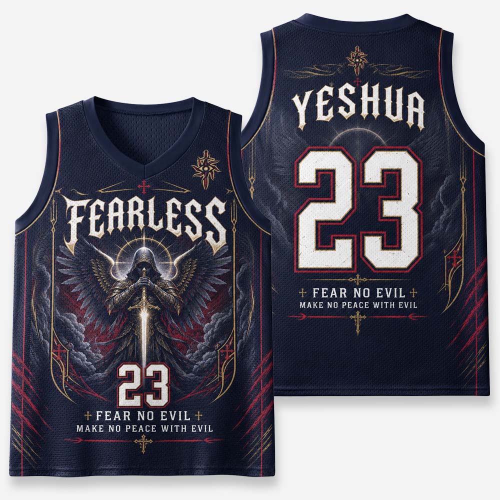 Fearless Graphic Mesh Jersey Tank Top