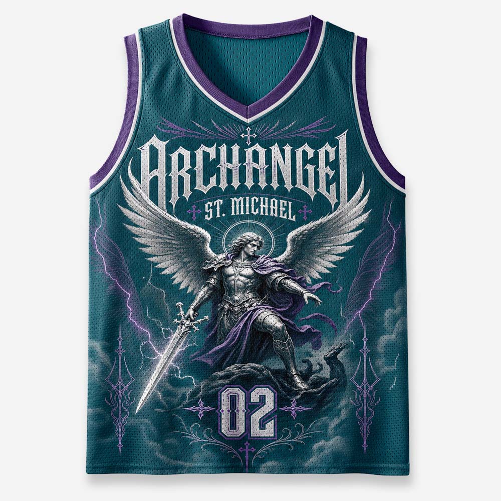 Angel Graphic Mesh Jersey Tank Top