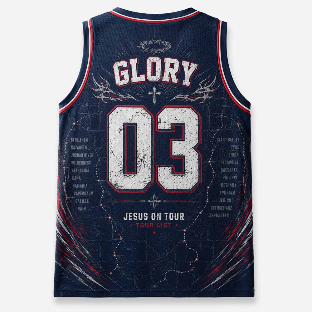 Tour List Graphic Mesh Jersey Tank Top