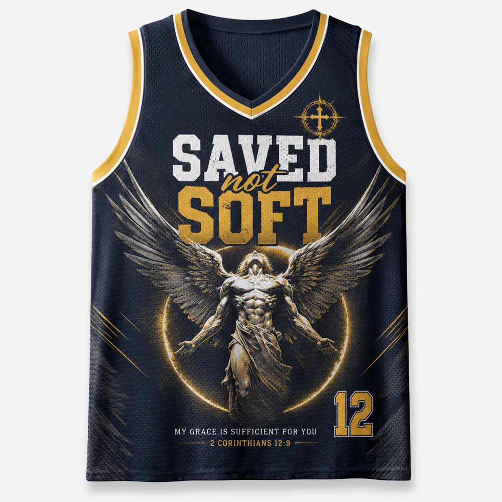 Angel Graphic Mesh Jersey Tank Top