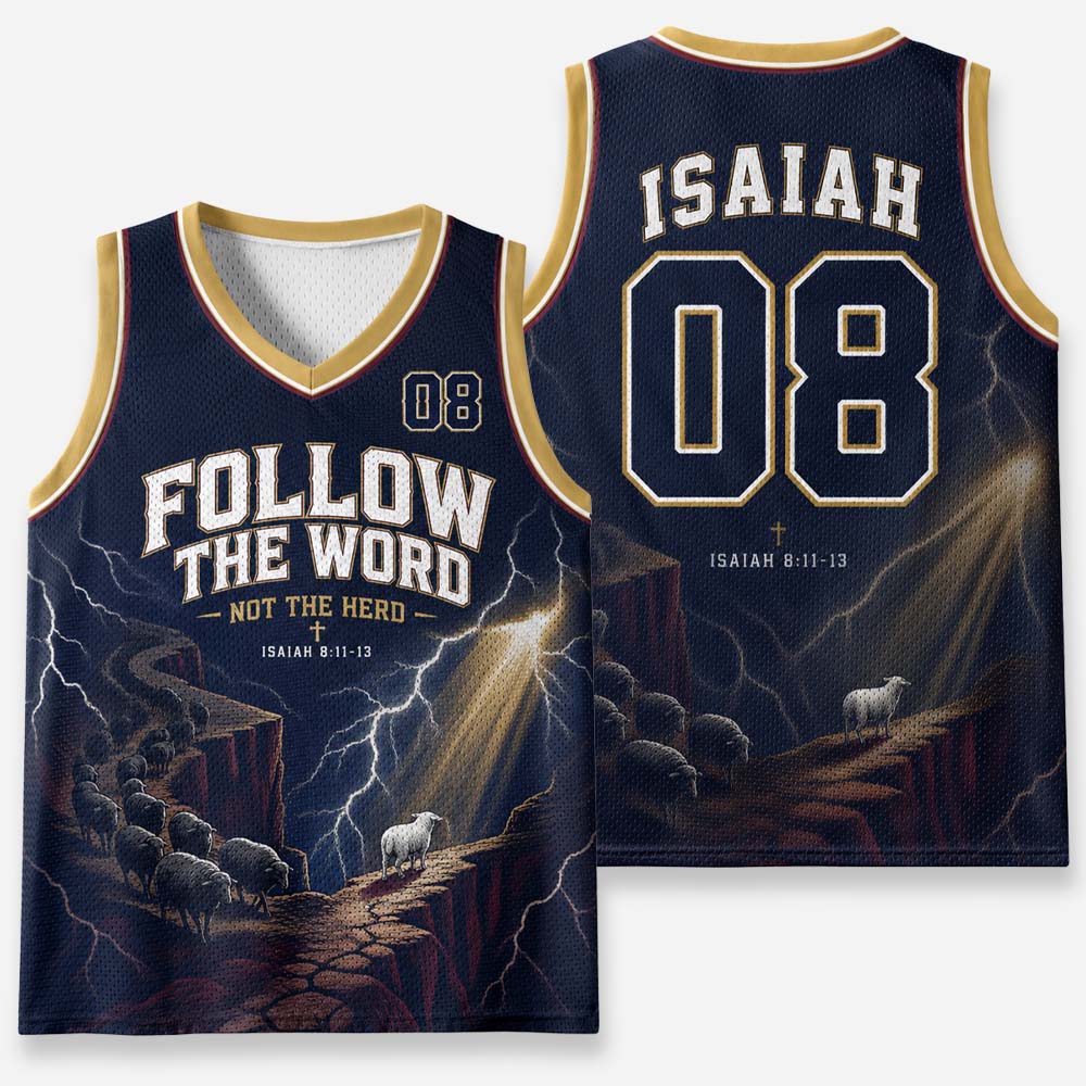 Follow The World Graphic Mesh Jersey Tank Top