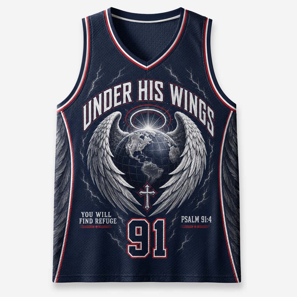Winged Globe Graphic Mesh Jersey Tank Top