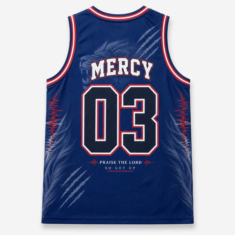 You Have Got A Lion Graphic Mesh Jersey Tank Top
