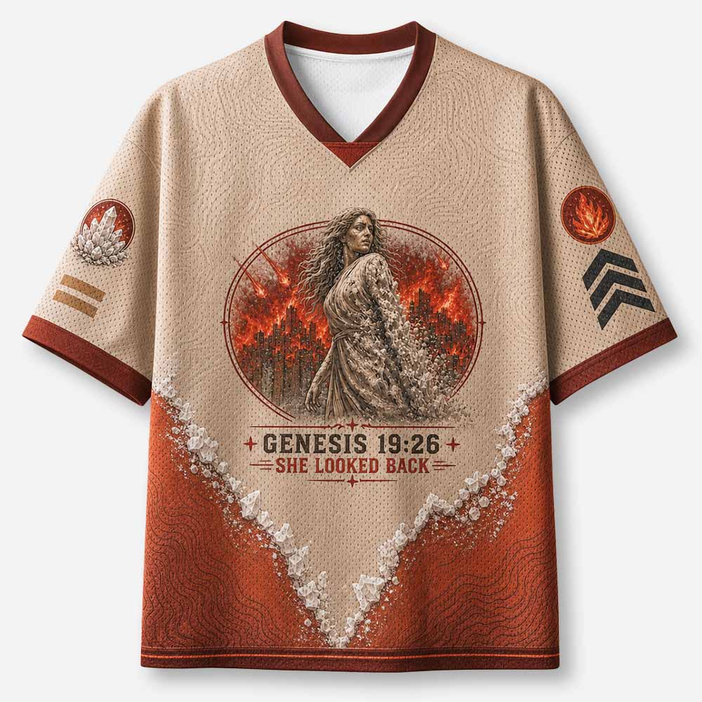 Looking Back Graphic Mesh Jersey
