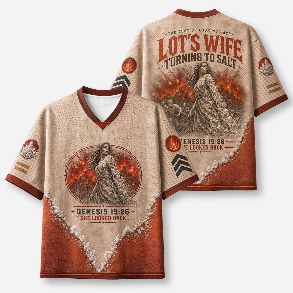 Looking Back Graphic Mesh Jersey
