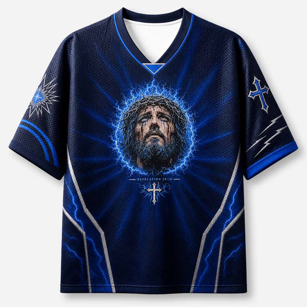 Crowned Storm Graphic Mesh Jersey
