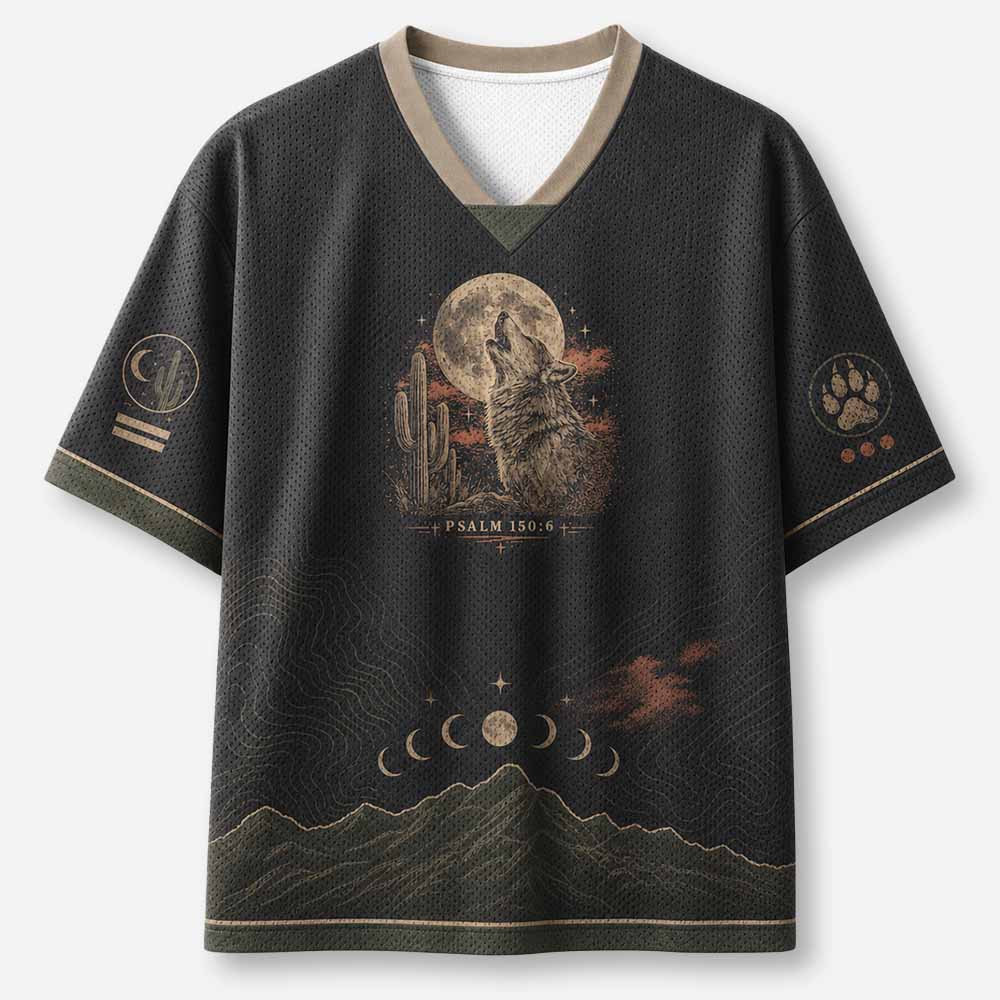 Desert Wolf Graphic Mesh Jersey