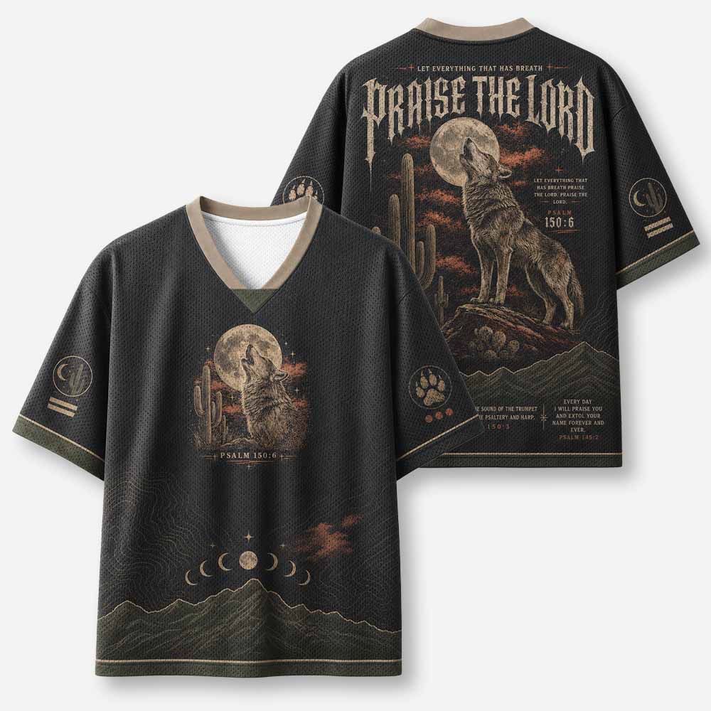 Desert Wolf Graphic Mesh Jersey
