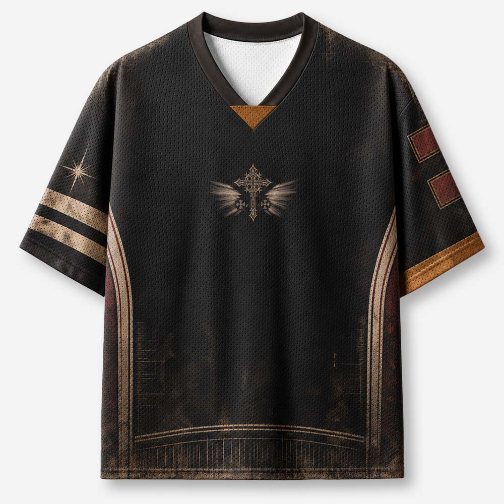 Never Gave Up Graphic Mesh Jersey