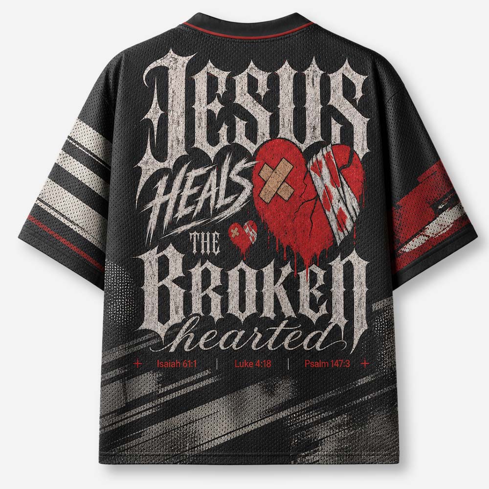 Restored Heart Graphic Mesh Jersey