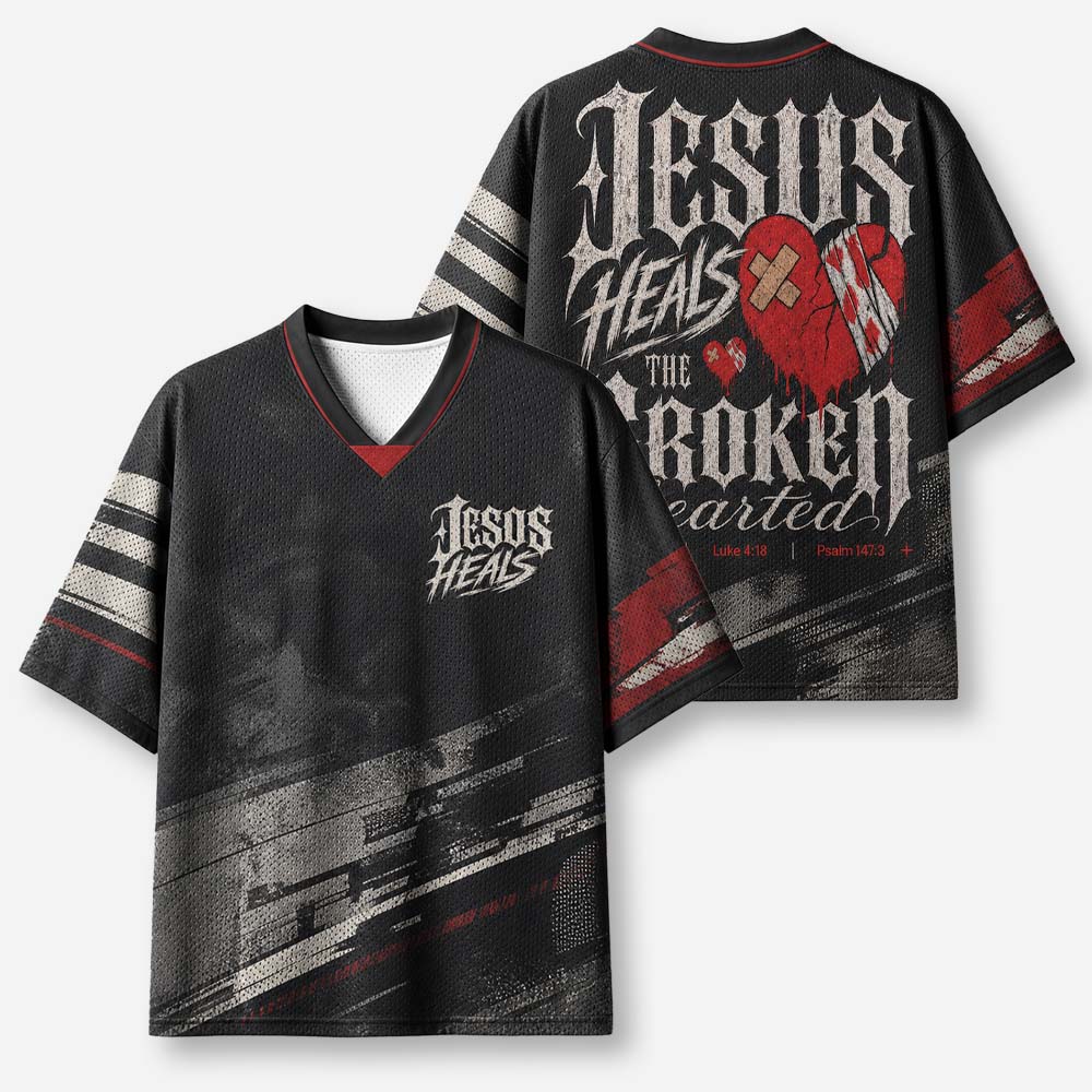 Restored Heart Graphic Mesh Jersey