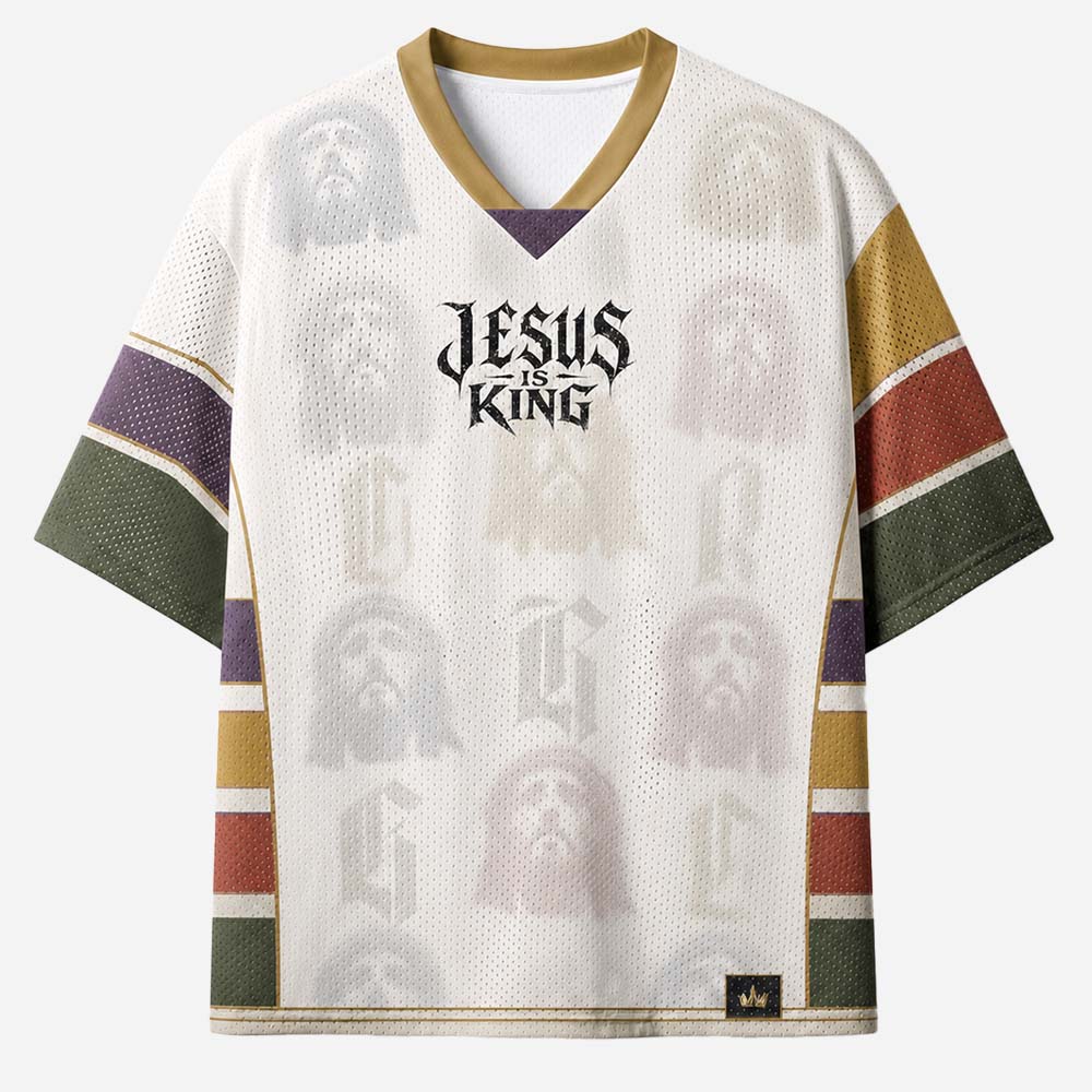 Identity Portrait Graphic Mesh Jersey