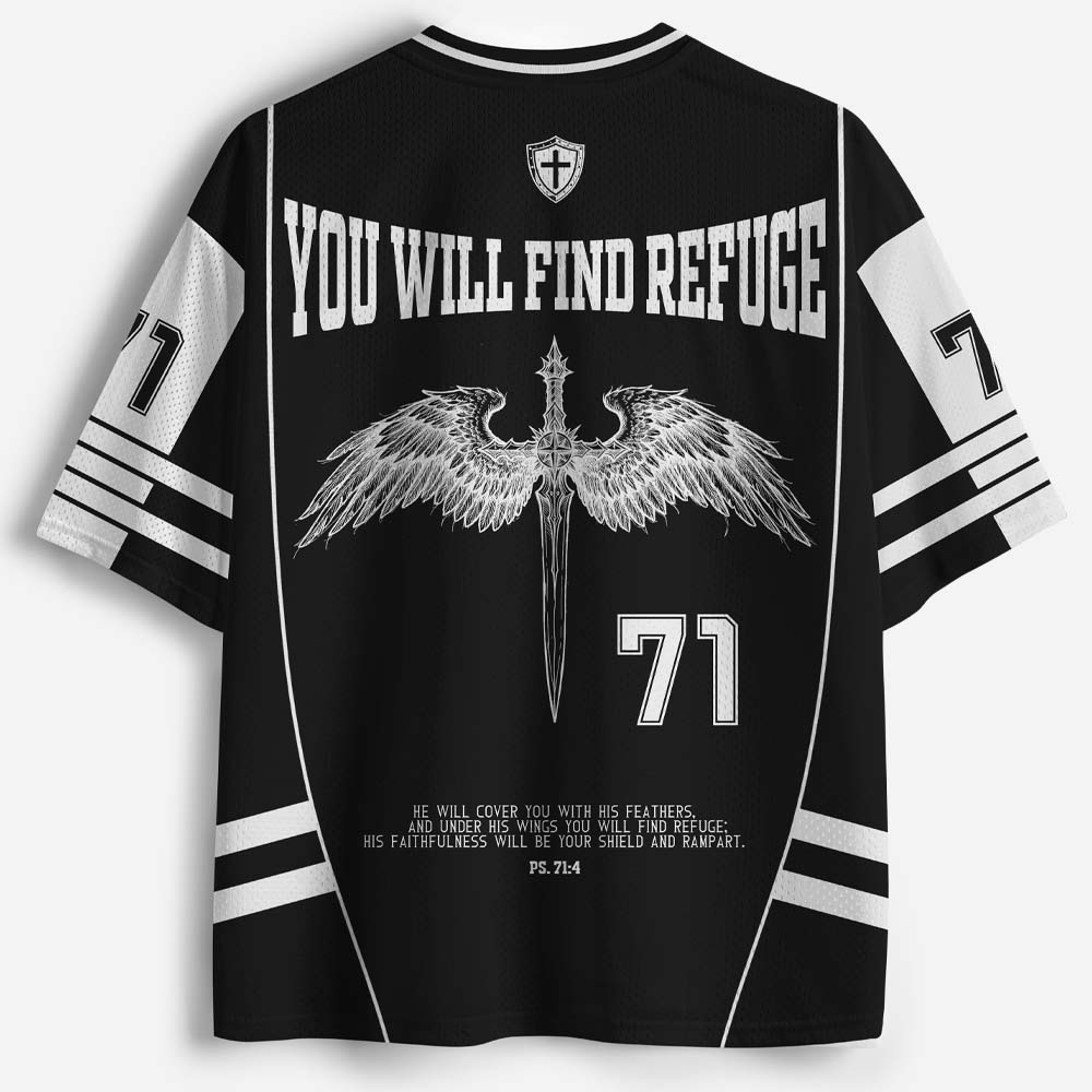 Winged Globe Graphic Mesh Jersey
