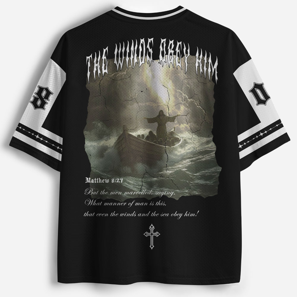The Winds Obey Him Graphic Mesh Jersey