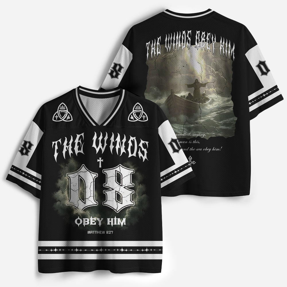 The Winds Obey Him Graphic Mesh Jersey