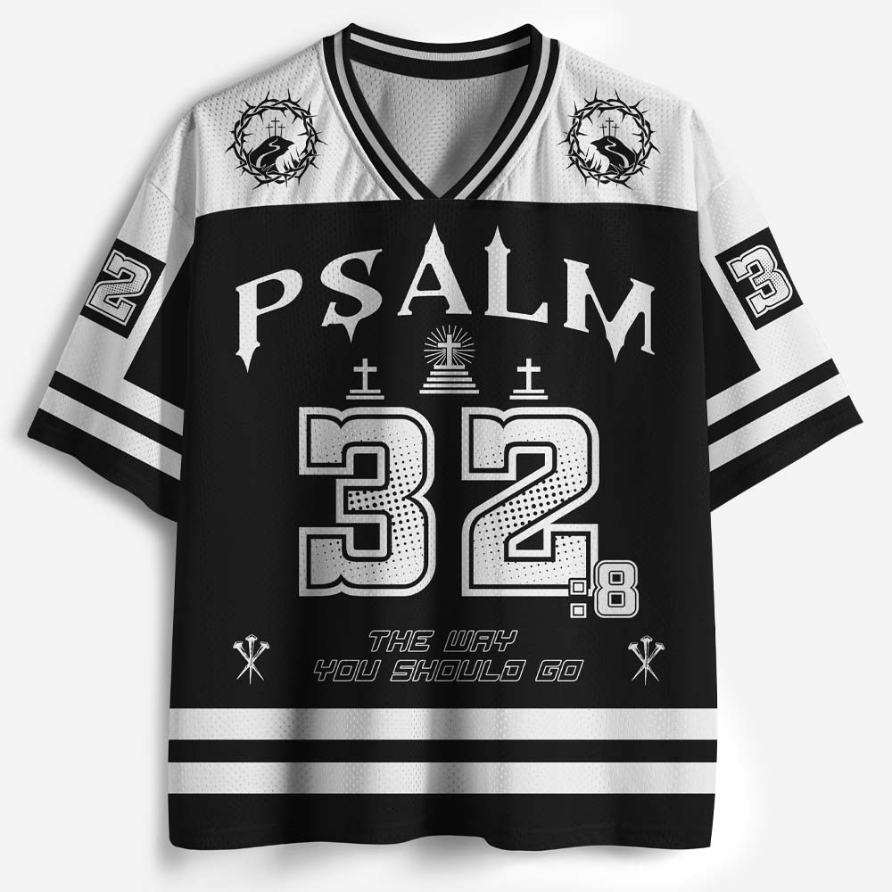 He Will Teach You Graphic Mesh Jersey
