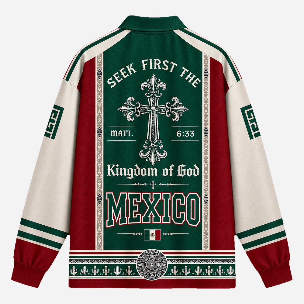 Kingdom Emblem Scuba Polo Sweatshirt
