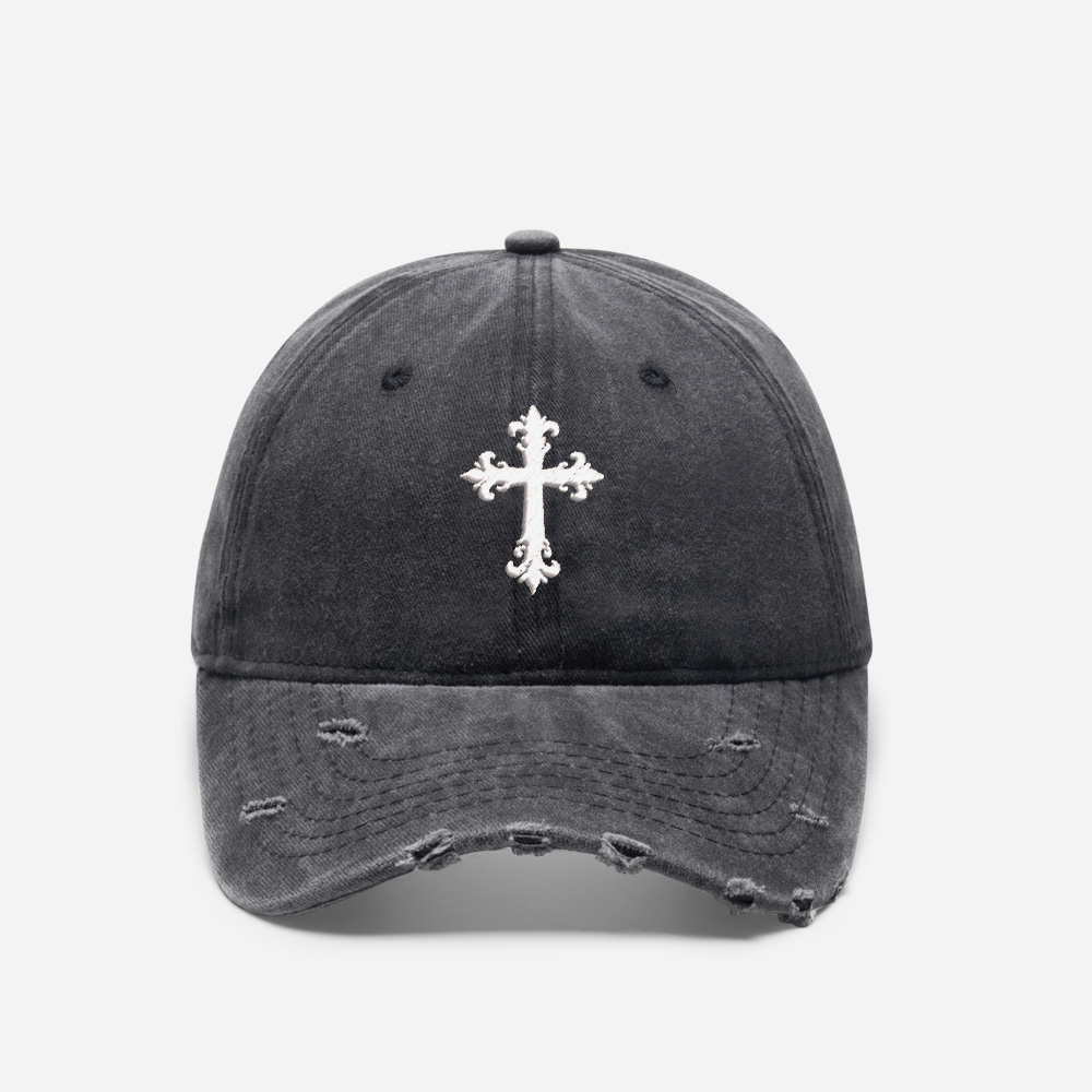 Gothic Emblem Vintage Washed Distressed Cap