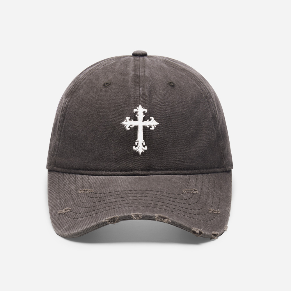 Gothic Emblem Vintage Washed Distressed Cap