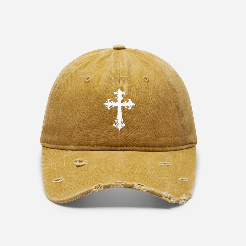 Gothic Emblem Vintage Washed Distressed Cap