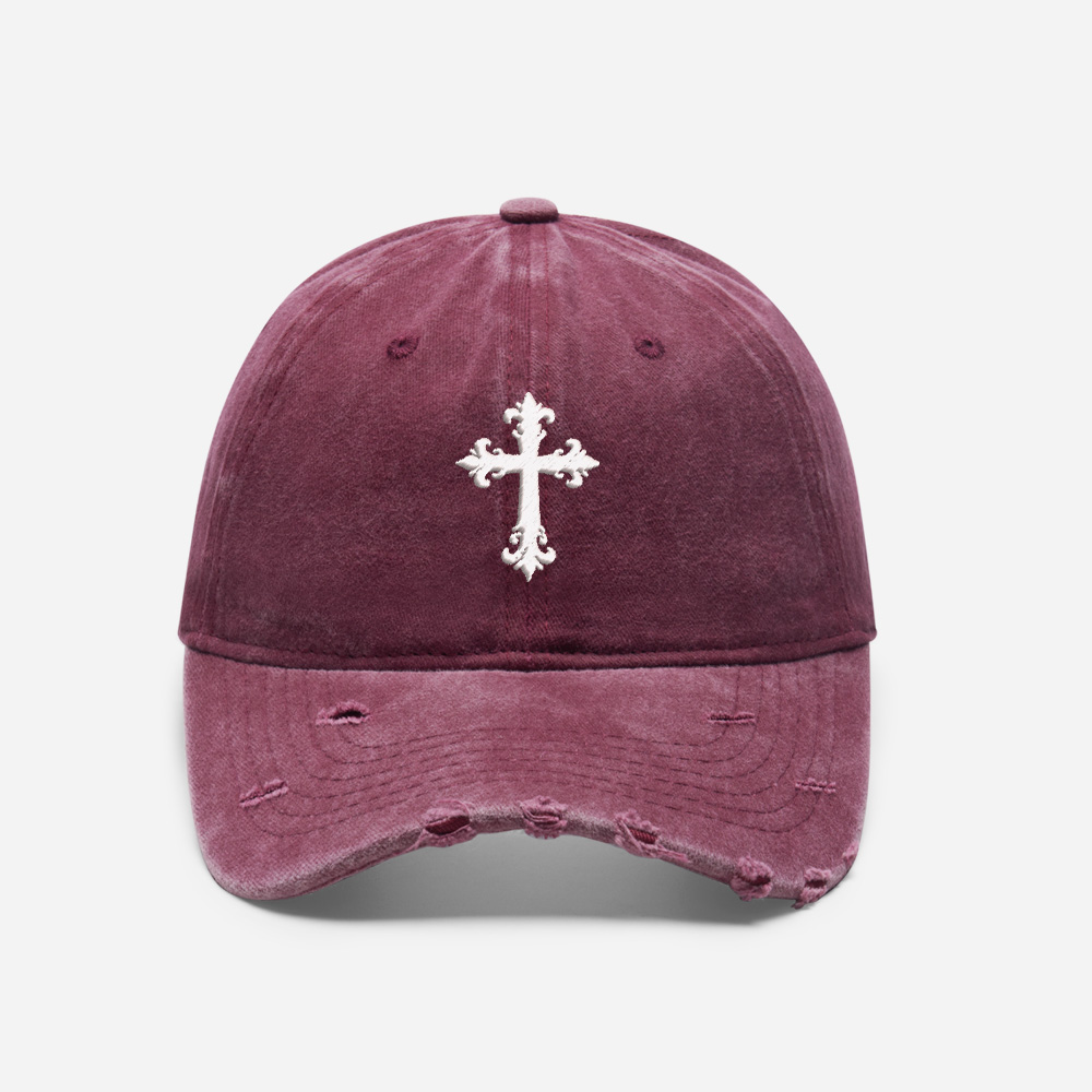 Gothic Emblem Vintage Washed Distressed Cap