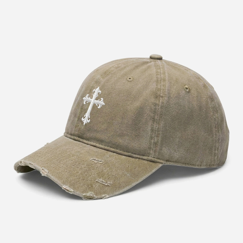 Gothic Emblem Vintage Washed Distressed Cap