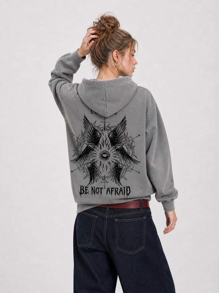 Fearless Wing Vintage Washed Hoodie