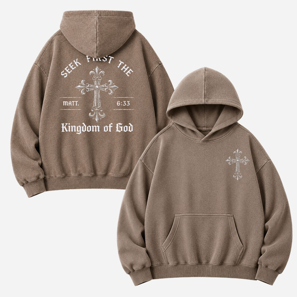 Kingdom Emblem Vintage Washed Hoodie
