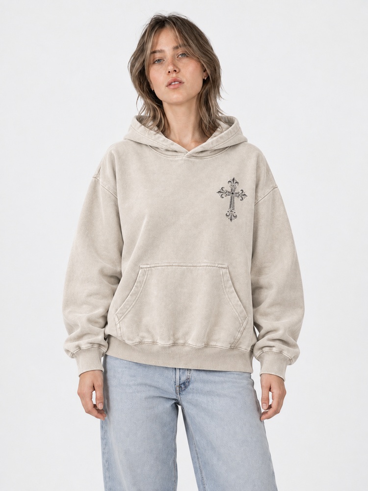 Kingdom Emblem Vintage Washed Hoodie