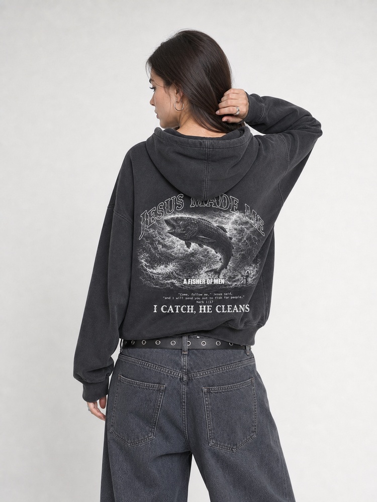 Fisherman Vintage Washed Hoodie