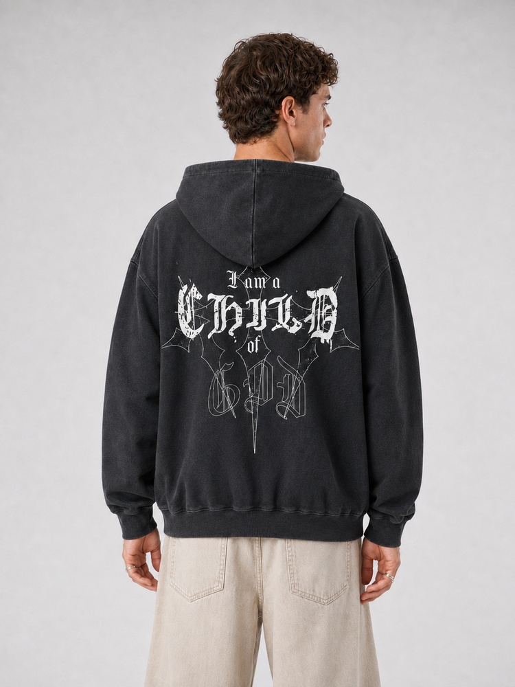 Child Emblem Vintage Washed Hoodie