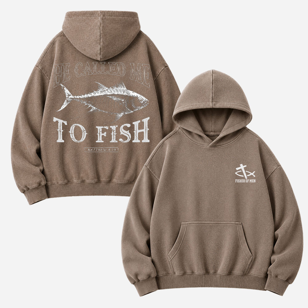 Called to Fish Vintage Washed Hoodie