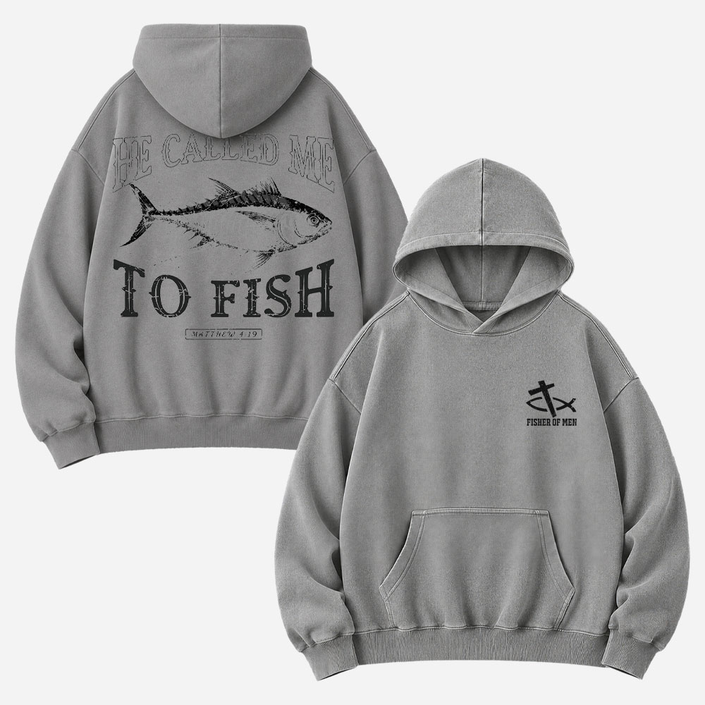 Called to Fish Vintage Washed Hoodie