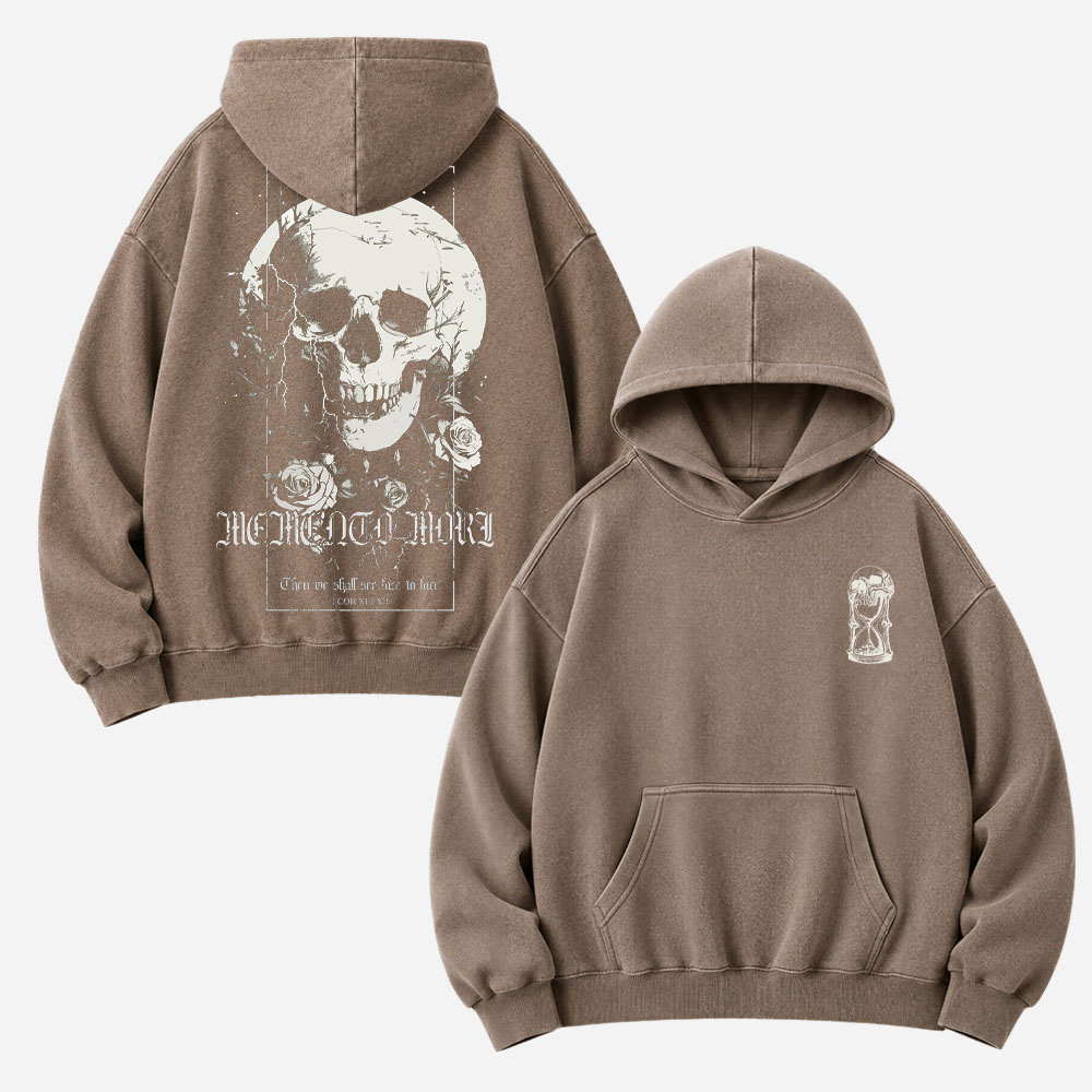 Memento Mori Vintage Washed Hoodie