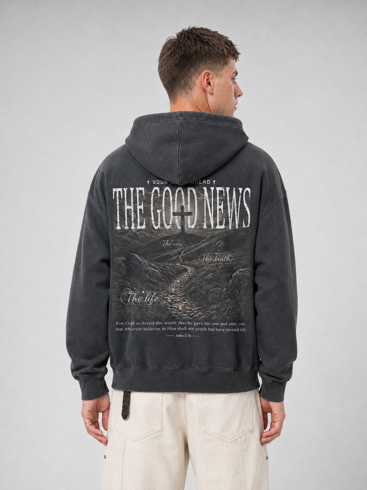 The Good News Vintage Washed Hoodie