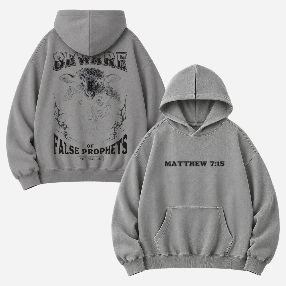 Wolf and Sheep Vintage Washed Hoodie